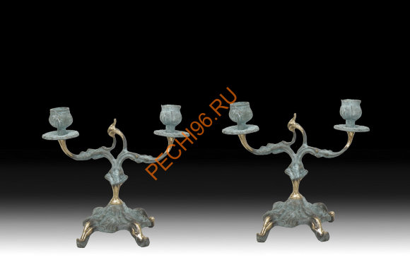 Канделябр на 2 свечи Virtus 4096G, пара Канделябр на 2 свечи Virtus 4096G, пара