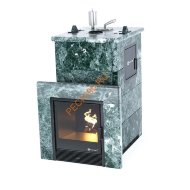 Печь банная ИзиСтим Сочи М2 в кожухе из змеевика