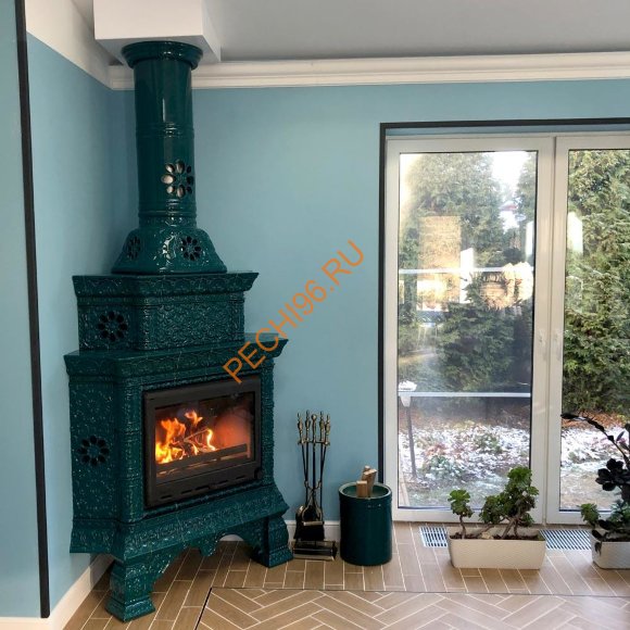 Облицовка дымохода КимрПечь отверстия, глазурь, D200 Облицовка дымохода КимрПечь отверстия, глазурь, D200