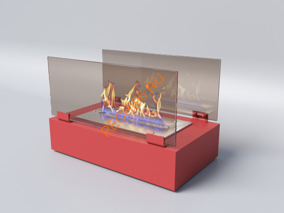 Биокамин Русский огонь Фаворит настольный красный Биокамин Русский огонь Фаворит настольный красный