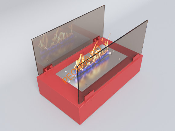 Биокамин Русский огонь Фаворит настольный красный Биокамин Русский огонь Фаворит настольный красный