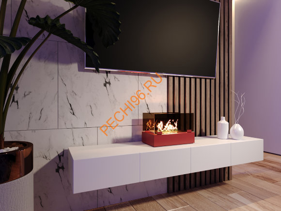 Биокамин Русский огонь Фаворит настольный красный Биокамин Русский огонь Фаворит настольный красный