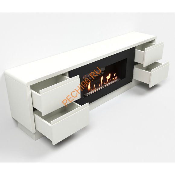 Биокамин Firelight BFP/P-1700 Lux с тумбой, белый