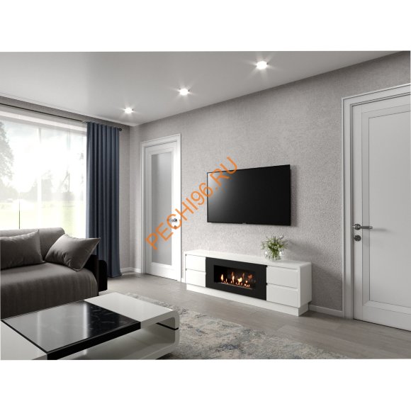 Биокамин Firelight BFP/P-1700 Lux с тумбой, белый