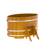 Купель для бани BentWood овальная из лиственницы Рустик, 1,12х1,83 м Купель для бани BentWood овальная из лиственницы Рустик, 1,12х1,83 м