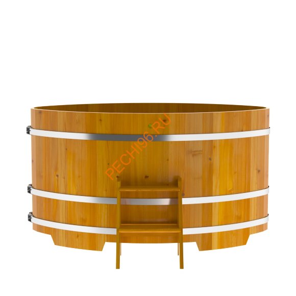 Купель для бани BentWood овальная из лиственницы Рустик, 1,12х1,83 м