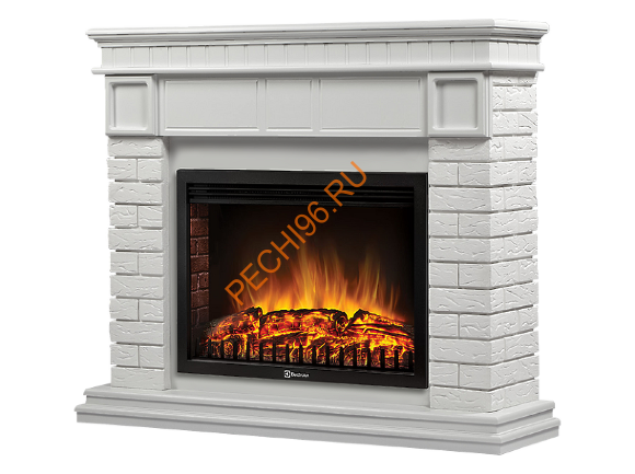 Электрокамин Electrolux Sphere Plus EFP/P-2720RLS с порталом Firelight Bricks 25, камень белый Электрокамин Electrolux Sphere Plus EFP/P-2720RLS с порталом Firelight Bricks 25, камень белый