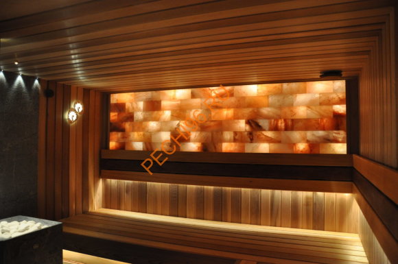 Плитка из гималайской соли 200x200x25 мм шлифованная