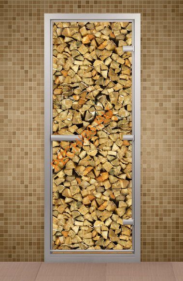 Дверь стеклянная ALDO «Дровница» коробка алюминий с порогом Дверь стеклянная ALDO «Дровница» коробка алюминий с порогом