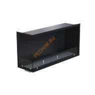 Биокамин угловой 1100х500х300 мм, стекло