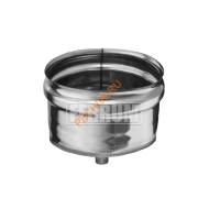 Заглушка Феррум М внешняя с конденсатоотводом , нержавейка AISI 430-0,5 мм, d 180 мм