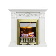 Электрокамин Dimplex Verona с очагом Danville Antique Brass FB2 белый дуб Электрокамин Dimplex Verona с очагом Danville Antique Brass FB2 белый дуб