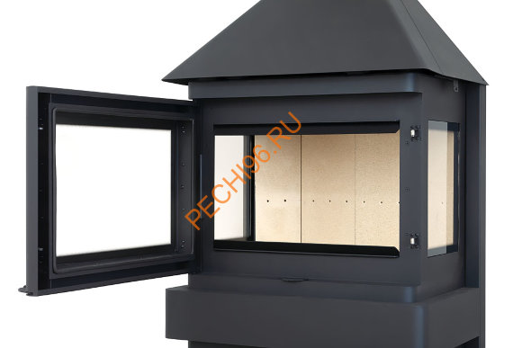 Печь-камин ЭкоКамин ПРАГА 3 стекла Печь-камин ЭкоКамин ПРАГА 3 стекла