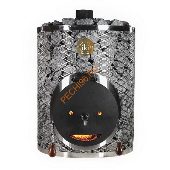 Дровяная печь IKI Mini со стальной дверцей "смайл" Дровяная печь IKI Mini со стальной дверцей "смайл"