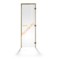 Дверь стеклянная Tylo DGL 8x20 «прозрачная» коробка осина Дверь стеклянная Tylo DGL 8x20 «прозрачная» коробка осина