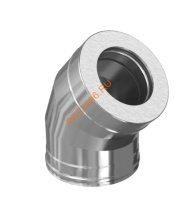 Сэндвич колено 45° Титан KraftBerg, d 220/300 321/430-0,8/0,5мм