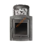 Печь банная Атмосфера L комбинированная сетка-ламель Талькохлорит Печь банная Атмосфера L комбинированная сетка-ламель Талькохлорит