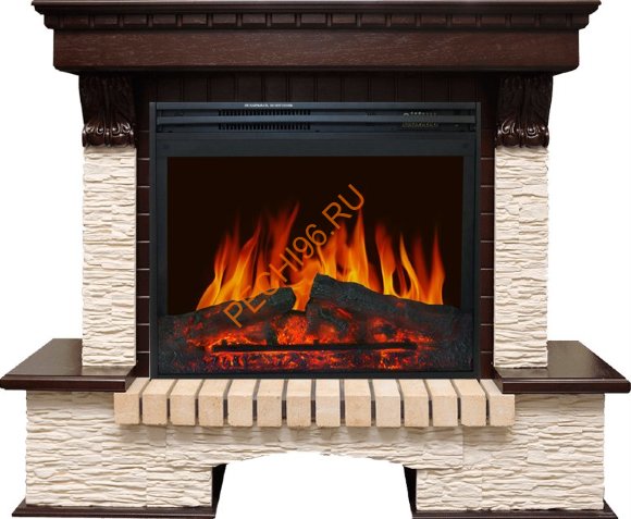 Электрокамин Royal Flame Pierre Luxe темный дуб/сланец мелкий с очагом Jupiter FX New