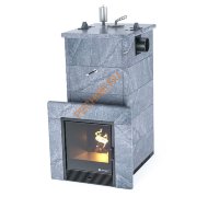 Печь банная ИзиСтим Сочи с боковым подключением в кожухе из талькохлорита