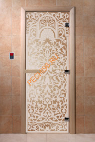 Дверь стеклянная DoorWood «Флоренция сатин», 1900х600 мм Дверь стеклянная DoorWood «Флоренция сатин», 1900х600 мм