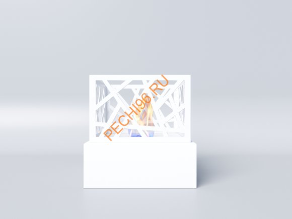 Биокамин Русский огонь Бруклин настольный белый