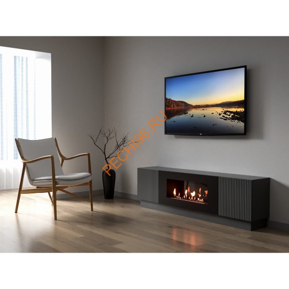 Биокамин Firelight BFP-P1700L с тумбой, графит Биокамин Firelight BFP-P1700L с тумбой, графит