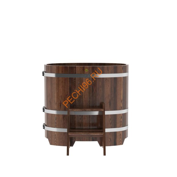Купель для бани BentWood овальная из морёной лиственницы Премиум, 0,59х1,06 м Купель для бани BentWood овальная из морёной лиственницы Премиум, 0,59х1,06 м