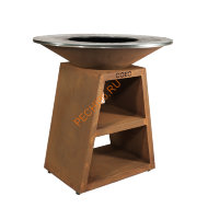 Уличный гриль Coeo TRIO 98 CORTEN, высота 100 Уличный гриль Coeo TRIO 98 CORTEN, высота 100