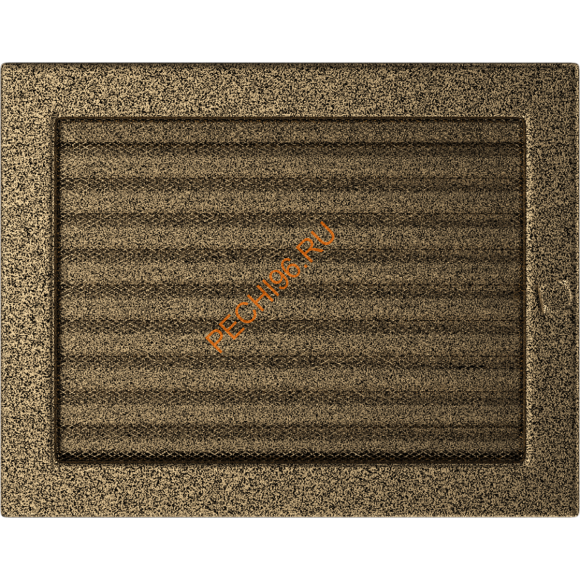 Вентиляционная решетка Kratki 22/30CZX 220х300 мм черная/золото Вентиляционная решетка Kratki 22/30CZX 220х300 мм черная/золото