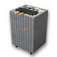 Электрическая паротермальная печь ФутуРус 2.0 16 кВт, серпентинит Бархат