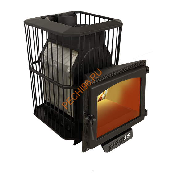 Печь банная Пегас 16 панорама нерж сетка