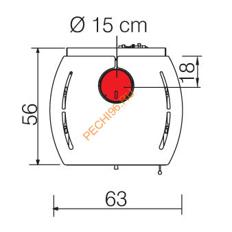 Печь-камин EdilKamin FLAMMA 14 BIANCO PANNA