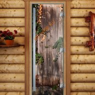Дверь стеклянная DoorWood «Престиж», 800х2000мм, с фотопечатью «Старинный сад»
