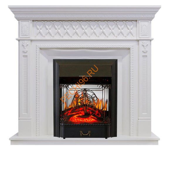 Электрокамин Royal Flame Alexandria белый дуб с очагом Majestic FX M