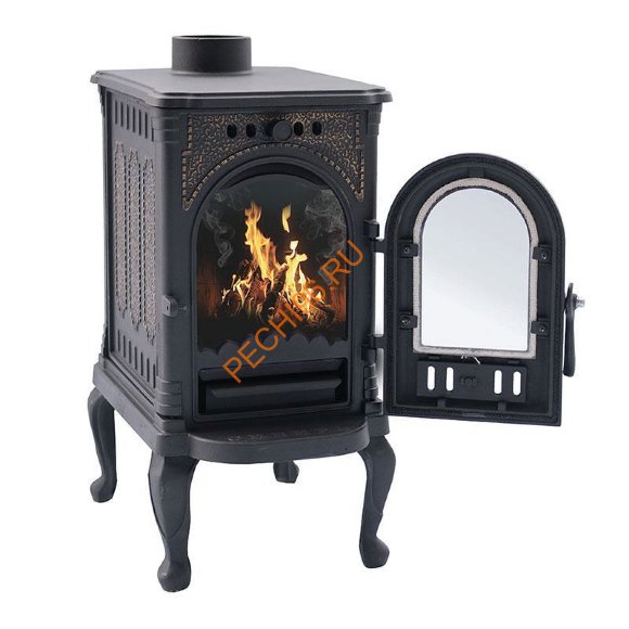 Печь-камин чугунная отопительная Сибирь 6