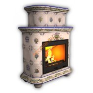 Печь-камин КимрПечь Прованс центральный двухъярусный Луг Печь-камин КимрПечь Прованс центральный двухъярусный Луг