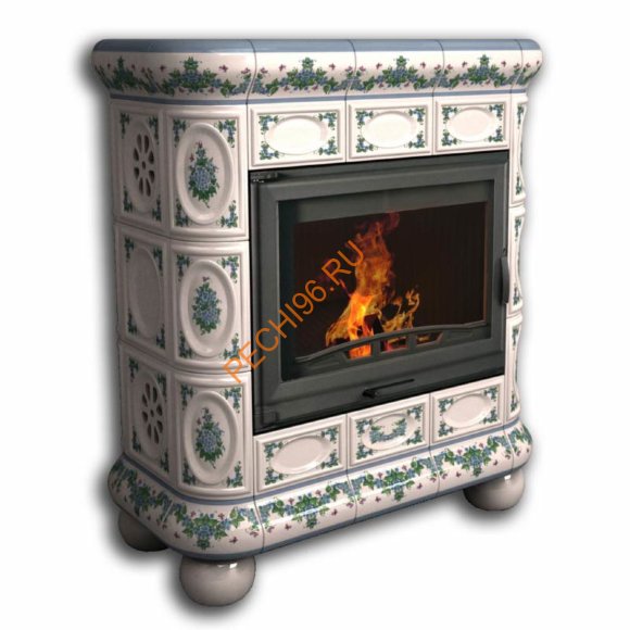 Печь-камин КимрПечь Медальон центральный Незабудки