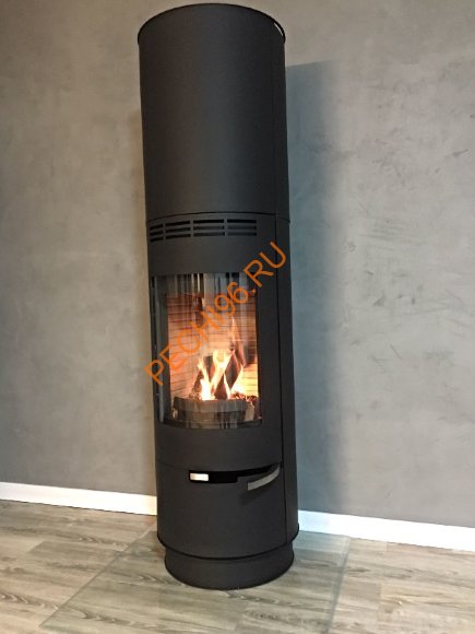 Стальная печь-камин Thorma SEVILLA черная