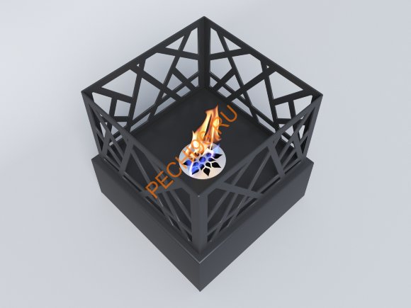 Биокамин Русский огонь Бруклин настольный черный Биокамин Русский огонь Бруклин настольный черный