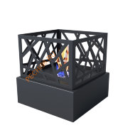 Биокамин Русский огонь Бруклин настольный черный