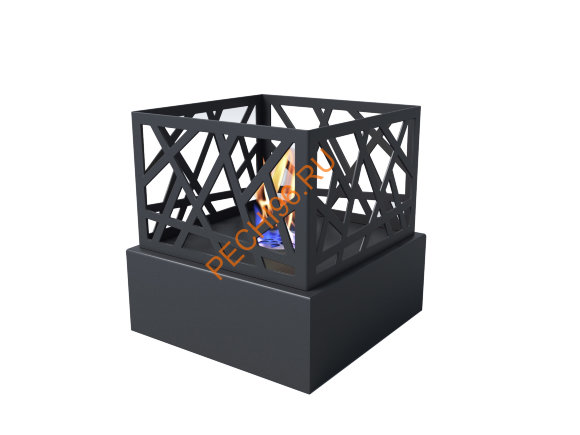 Биокамин Русский огонь Бруклин настольный черный Биокамин Русский огонь Бруклин настольный черный