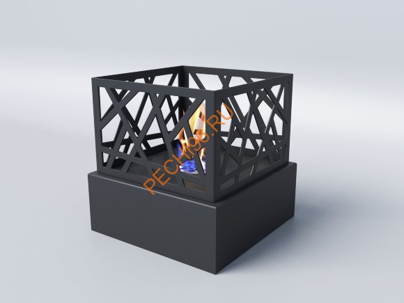 Биокамин Русский огонь Бруклин настольный черный Биокамин Русский огонь Бруклин настольный черный