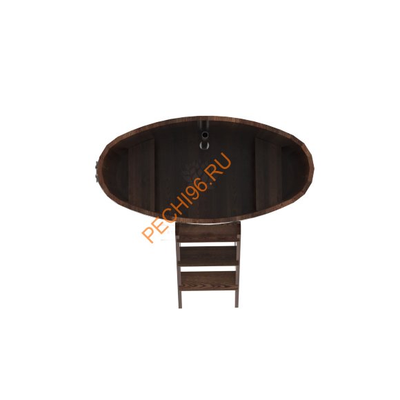 Купель для бани BentWood овальная из морёной лиственницы Премиум, 0,69х1,31 м Купель для бани BentWood овальная из морёной лиственницы Премиум, 0,69х1,31 м