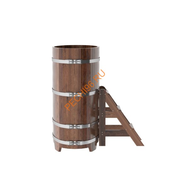 Купель для бани BentWood овальная из морёной лиственницы Премиум, 0,69х1,31 м Купель для бани BentWood овальная из морёной лиственницы Премиум, 0,69х1,31 м