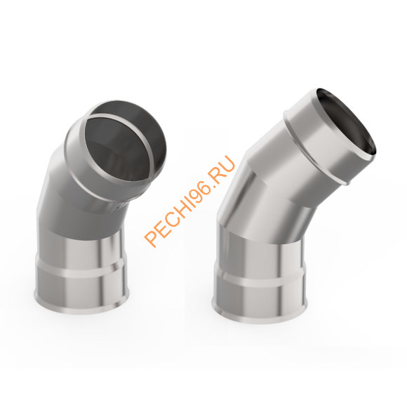 Отвод на 135 градусов УМК  нержавейка АISI 439 d 200 мм Отвод на 135 градусов УМК  нержавейка АISI 439 d 200 мм