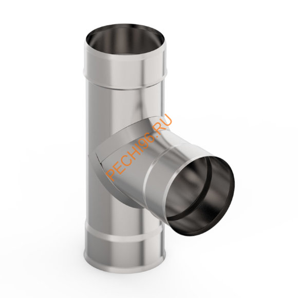 Тройник на 90 градусов УМК  нержавейка АISI 439 d 200 мм Тройник на 90 градусов УМК  нержавейка АISI 439 d 200 мм