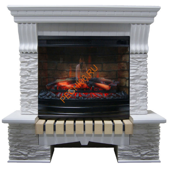 Электрокамин InterFlame Экстер Сланец с очагом Panoramic 25-30 LED FX