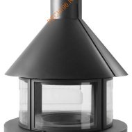 Камин ROCAL GALA центральный стальной