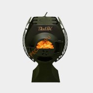 Печь отопительная Берёзка BULYK-100 Plus со стеклом и экранами