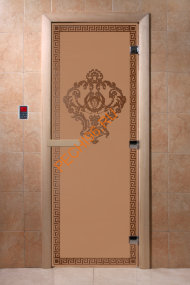 Дверь стеклянная DoorWood «Версаче бронза матовая», 1900х600 мм Дверь стеклянная DoorWood «Версаче бронза матовая», 1900х600 мм
